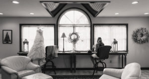 Wedding reception bride suite